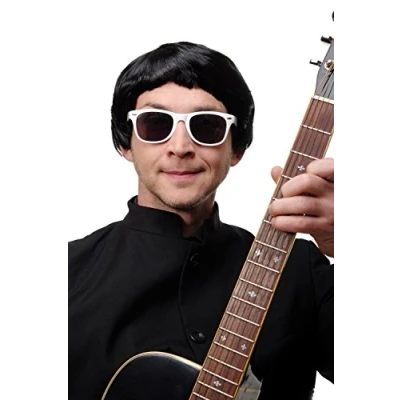 Abbildung von WIG ME UP Perücke Schwarz Karneval Fasching Pilzkopf Page Mod Britain Pop Herren Damen 1496 P103