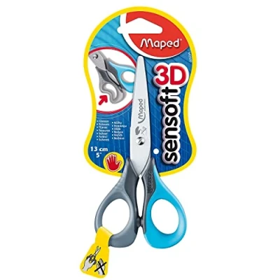 Abbildung von Maped Bastelschere Sensoft 3D, L„nge: 130 mm, 10er Display