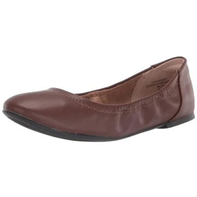 Abbildung von Amazon Essentials Damen Belice Ballerinas, Tiefbraun, 39.5 EU Weit