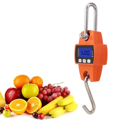 Abbildung von 300kg Federwaage Mini Waage tragbare LCD Digital elektronische Edelstahl Haken hängende Gewicht Kran Waagen
