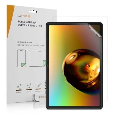 Abbildung von kwmobile 2X Tablet Schutzfolie kompatibel mit Samsung Galaxy Tab A9+ Folie Full Screen Protector Displayfolie entspiegelt