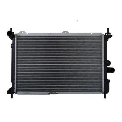 Abbildung von NRF 50126 Kühler, Motorkühlung Aluminium 530 346 42 mit Anbauteilen Kühlrippen gelötet OPEL: Astra F Caravan, Saloon, CC