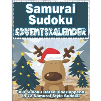 Abbildung von Samurai Sudoku Rätsel Adventskalender: Weihnachtlicher Adventskalender für Erwachsene und Kinder mit 72 Style in leicht, mittel &amp; schwer