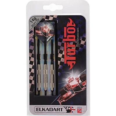 Abbildung von B Best Sporting Elkdart Dartpfeile Turbo, 3 Soft Tip Pfeile mit Etui, Gewicht: 14 g