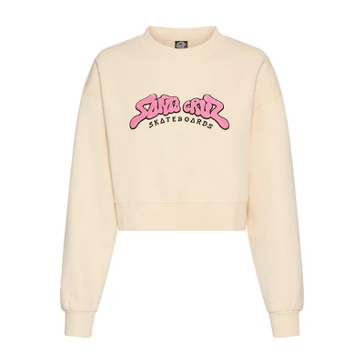 Abbildung von Santa Cruz Winkowski 8 Baller Strip CREW Sweatshirt, Damen, Größe: 36, Chalk