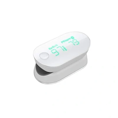 Abbildung von iHealth Air Vernetztes Finger Oximeter zur Analyse des Blutsauerstoffgehalts (SpO2), Pulses und Perfusionsindex Pulsoximeter Medizinisches Gerät Bluetooth iOS Android