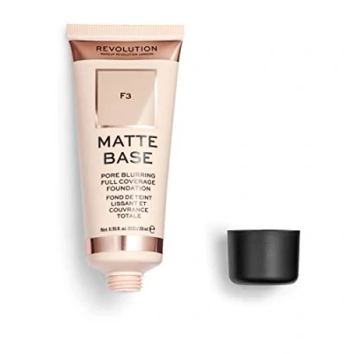 Abbildung von Revolution Matt Base Foundation 28 ml, F3