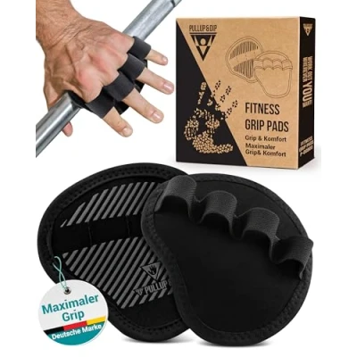 Abbildung von PULLUP &amp; DIP Griffpads Krafttraining Calisthenics Grip Pads Gym für Klimmzug, Fitness, Gewichtheben Griffhilfen Kraftsport, Trainings Handschutz Herren Damen, Pull Up Griffe, Zubehör