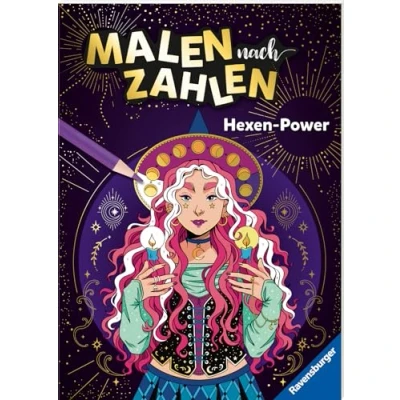Abbildung von Ravensburger Malen nach Zahlen Hexen Power 32 Motive abgestimmt auf handelsübliche Buntstiftsets mit 24 Farben (Stifte nicht enthalten) Für fortgeschrittene Fans der Reihe