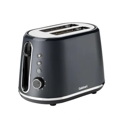 Abbildung von Cuisinart 2 Scheiben Toaster extra tiefe, breite Schlitze, ideal für dickes Brot und Bagels Hochstellhebel 7 Bräunungsstufen plus Abtauung Passender Wasserkocher erhältlich Grau