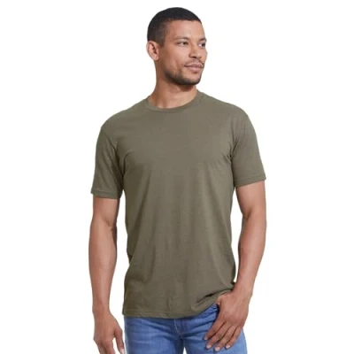 Abbildung von True Classic Herren T Shirt mit Rundhalsausschnitt und kurzen Ärmeln, Pack of 1, Heather Military Green, L