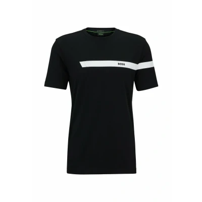 Abbildung von BOSS Tshirt print, Herren, Größe: Medium, Schwarz