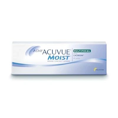 Abbildung von ACUVUE MOIST 1 DAY Multifocal Tageskontaktlinsen spenden Feuchtigkeit mit 1.5 dpt und BC 8.4 UV Schutz &amp; Komfortables Tragegefühl 30 Linsen