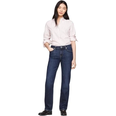 Abbildung von Tommy Hilfiger Classic Jeans Straight Leg, Damen, Größe: 32x34, Dark blue