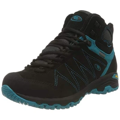 Abbildung von Brütting Mount Kapela High Damen Cross Laufschuh, Schwarz/ Türkis, 41 EU