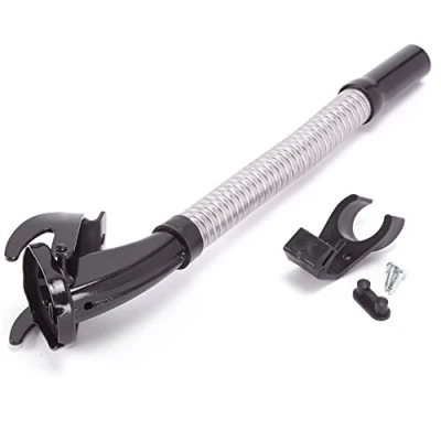 Abbildung von Oxid7® Ausgießer flexibel für Metall Benzinkanister 5,10 oder 20 Liter Schwarz, 25mm Ausgiesser speziell Diesel geeignet Inklusive Halterung den Kanister, Dichtung und Filterung