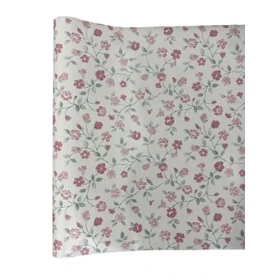 Abbildung von AS4HOME Klebefolie Möbelfolie Rosa Blümchen Biedermeier Look 45 cm x 200 Dekorfolie