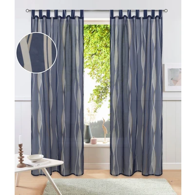 Abbildung von OTTO home Gardine "Dimona" Schlaufen 2 Stk. tlg. 2er-Set, Voile, Polyester, Wellen