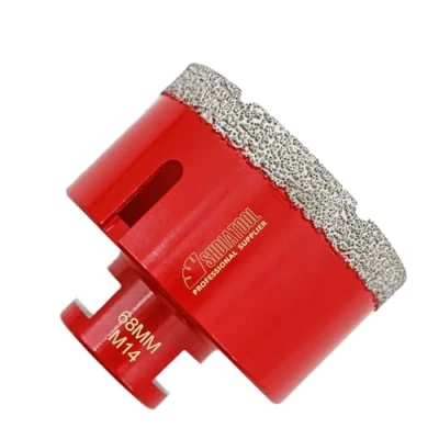 Abbildung von SHDIATOOL Diamant Bohrkrone Durchmesser 68mm M14 Gewinde für Porzellan Fliese Keramik Granit Marmor Trockenbohren