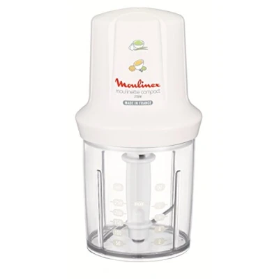 Abbildung von Moulinex DJ300110 Mini Chopper Elektro Moulinette Compact Shaker mit Deckel Weiß 270 W