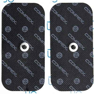 Abbildung von Compex Unisex Easysnap Performance 50x100mm. Elektroden, Blau, 50 x 100 mm EU ( Packung mit 2 )