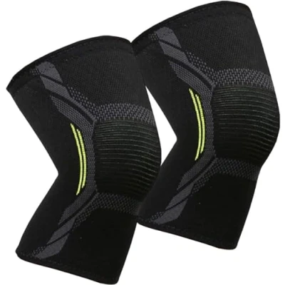 Abbildung von VITTO Kniebandage Männer/Damen Bandage Knie zur Linderung von Knieschmerzen, Arthrose Knie, Meniskus (M, 2er Pack)