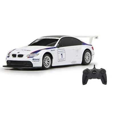 Abbildung von JAMARA 403092 BMW M3 Sport 1:24 2,4Ghz offiziell lizenziert, bis zu 1 Stunde Fahrzeit bei ca. 9 Km/h, perfekt nachgebildete Details, hochwertige Verarbeitung, Weiß