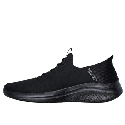 Abbildung von Skechers Herren Ultra Flex 3.0 Right Away Hands Free Slip in Sneaker Slipper, Schwarz, 42.5 EU Weit