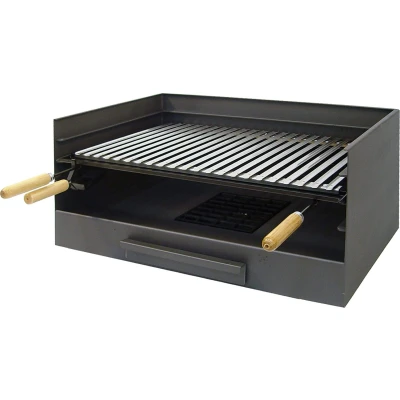 Abbildung von Imex EL Zorro 71515 Tischgrill mit Grillrost, Edelstahl, 61 x 40 33 cm, Grau