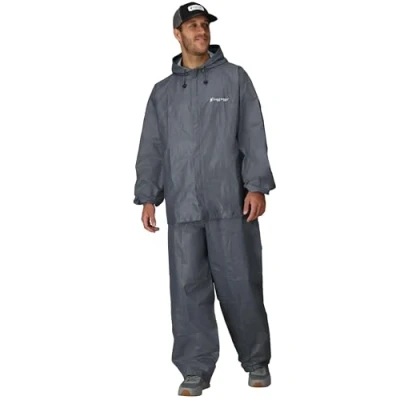 Abbildung von frogg toggs Ultra Lite2 Regenanzug für Herren, wasserdicht, atmungsaktiv, Carbon, X Large