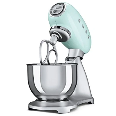 Abbildung von SMEG Elektrische Multifunktions Küchenmaschine SMF01PGEU, Aluminum, pastellgrün