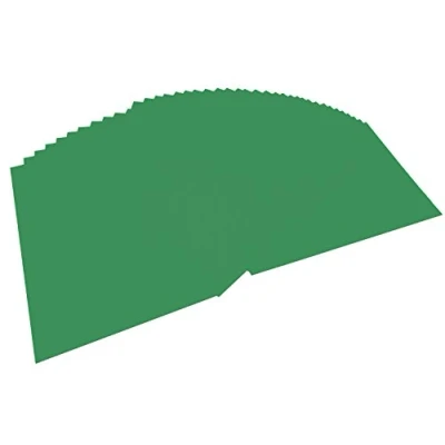 Abbildung von folia 6453 Tonpapier moosgrün, DIN A4, 130 g/qm, 100 Blatt zum Basteln und kreativen Gestalten von Karten, Fensterbildern für Scrapbooking