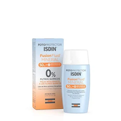 Abbildung von ISDIN Fotoprotector Fusion Fluid Mineral LSF 50 (50ml) 100% mineralischer Lichtschutz für empfindliche Haut