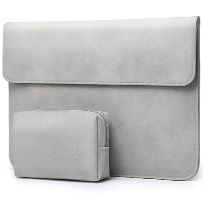 Abbildung von HYZUO 13,3 14 Zoll Laptophülle Laptop Hülle Tasche Kompatibel mit MacBook Pro M3/M2/M1 Pro/Max A2992 A2918 A2779 A2442 2024 2021, 13,5 Surface 5/4/3/2, Air 13, HP Envy Hellgrau H