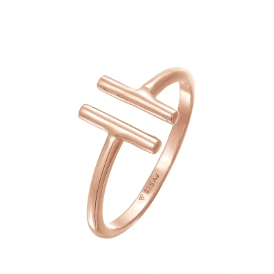Abbildung von Elli GEO Modern Basic Ring Rose goldcoloured, Damen, Größe: 54, gold coloured