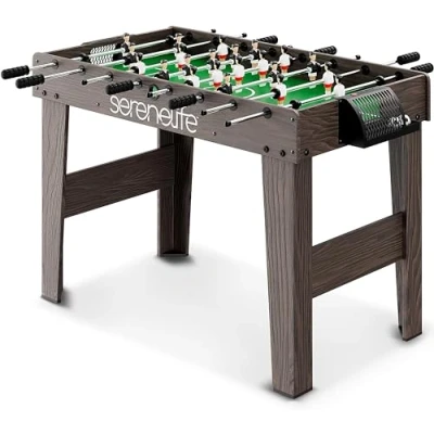Abbildung von SereneLife Full Size Tischfußballtisch, Fußball mit Foose Ball Set für Zuhause