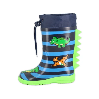 Abbildung von Beck Dinoworld Gummistiefel für Kinder, Größe: 21, Blau Schuhe
