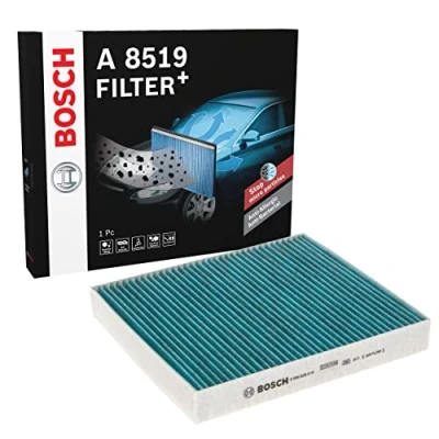 Abbildung von BOSCH 0 986 628 519 Innenraumfilter Aktivkohlefilter 220 201 30 FILTER+ NISSAN: Almera II Hatchback, 2 Limousine, LEXUS: IS 3