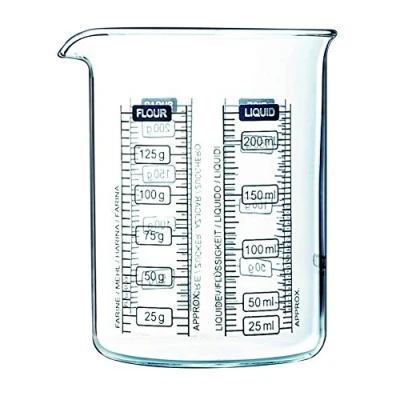 Abbildung von Pyrex 255040 Kitchen Lab Messbecher, 0,25 L
