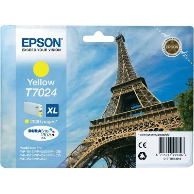Abbildung von Epson 235E579 T7024 Tintenpatrone Eiffelturm XL, Singlepack gelb