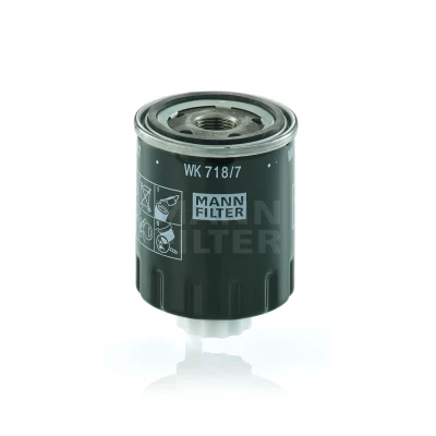 Abbildung von MANN FILTER WK 718/7 Kraftstofffilter Anschraubfilter
