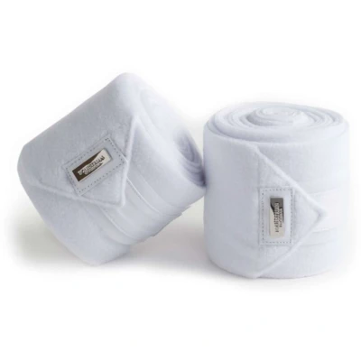 Abbildung von Equestrian Stockholm White Silver fleece bandages