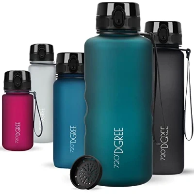 Abbildung von 720DGREE Trinkflasche 2l “uberBottle“ softTouch +Sieb BPA Frei XXL Wasserflasche für Gym, Fitnessstudio, Workout, Fitness, Sport, Outdoor Große Sportflasche aus Tritan Leicht, Stoßfest