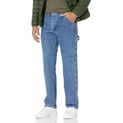 Abbildung von Wrangler Authentics Klassische Tischler Jeans für Herren, Antiker Stein, 38W / 30L