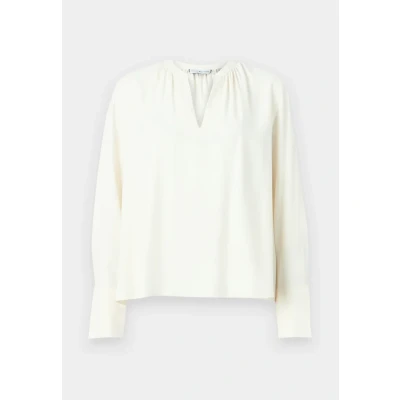 Abbildung von Tommy Hilfiger SOFT V NECK Bluse, Damen, Größe: 36, Ivory petal