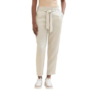 Abbildung von TOM Tailor Denim Stoffhose, Damen, Größe: XXL, Beige grey