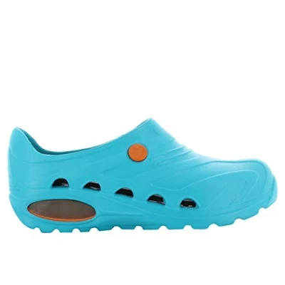 Abbildung von Oxypas Safety Jogger Arbeitsschuhe Damen Antistatische und rutschfeste Sicherheitsschuhe Herren, Leichter Clog für Medizin, Pflege Gastro, Antibakteriell, Grün, EU 41/42