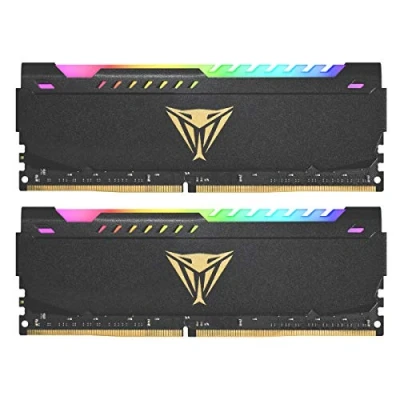 Abbildung von Patriot Viper Steel RGB DDR4 64GB (2 x 32GB) 3600MHz CL20 Gaming Arbeitsspeicher Kit