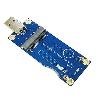 Abbildung von LeHang Mini PCI E zu USB Adapter Mit SIM Karten Slot für WWAN/LTE Modul (Industriequalität)