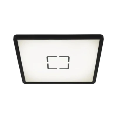 Abbildung von Briloner Leuchten LED Deckenleuchte, Deckenlampe mit Hintergrundbeleuchtungseffekt, 18 W, 2.400 Lumen, 4.000 Kelvin, Rund, Weiß Silber, Ø 29,3cm
